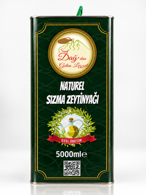 Suat DAĞ’dan 5 LT Teneke Naturel Sızma Zeytinyağı